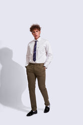 Men's Semi Formal Shirts | Full Sleeve | Tailored Fit | Casual | Blended Cotton | White Shirt